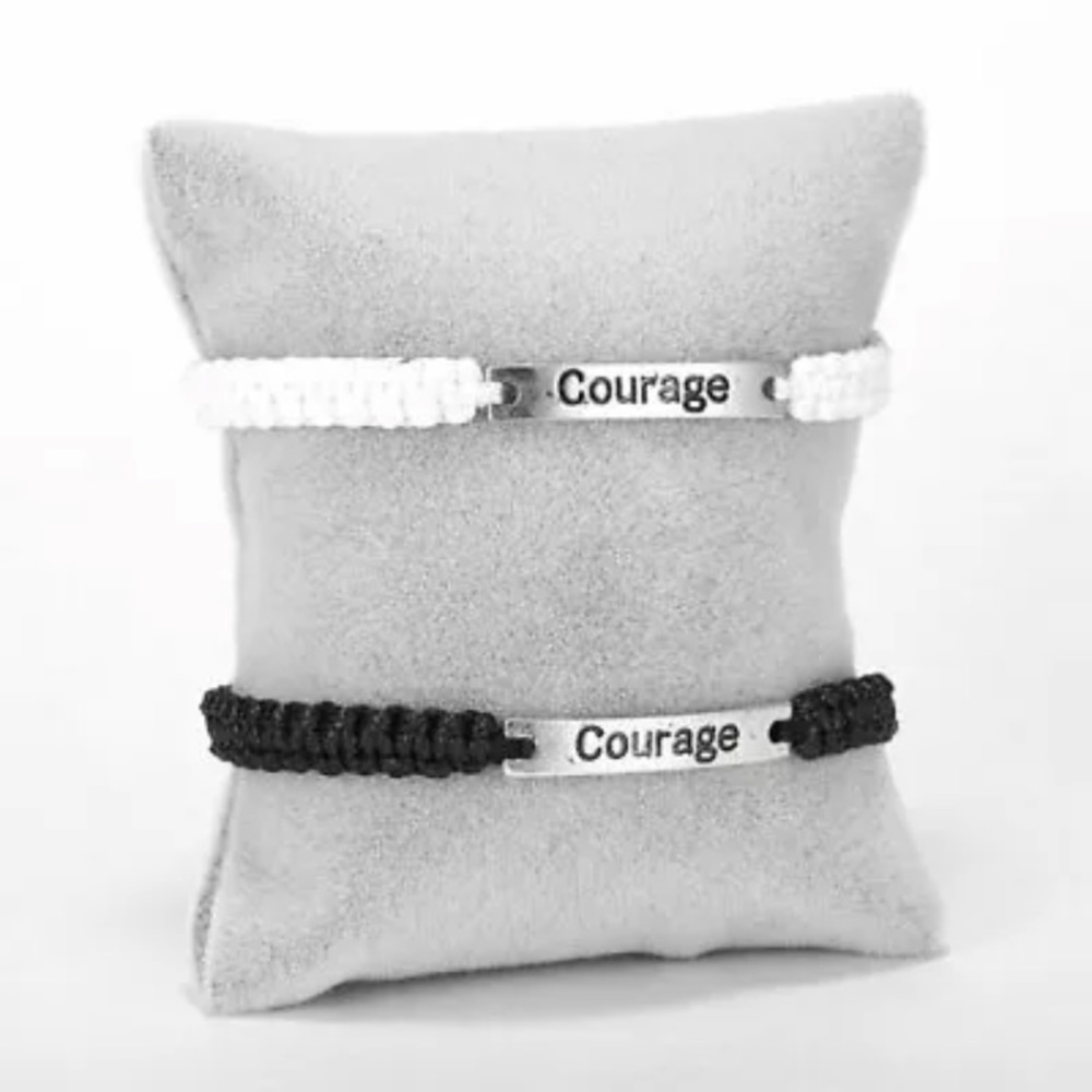 Inspirational Braided Rope Bracelet STRENGTH | COURAGE |POWER BELIEVE Wh… - Picture 3 of 10